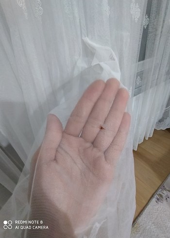 brillant sık pile tül perde - Görsel 5