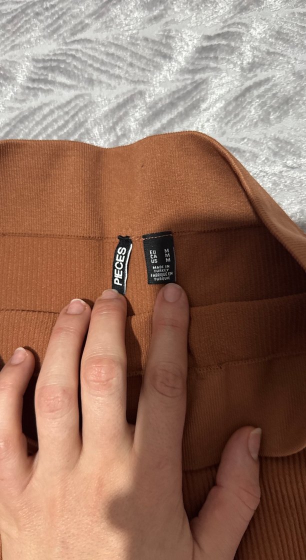 Kadın Kahverengi Elastik Bel Bermuda Şort - Görsel 2