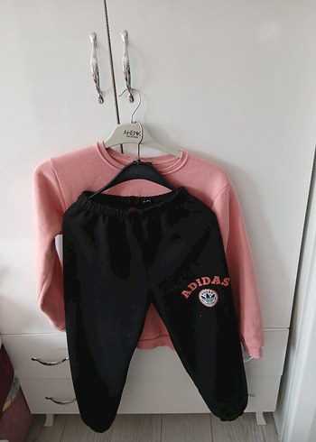 Pembe Nıke Baskılı Kız Sweatshirt - Görsel 2