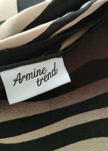 Armine Kadın Bohem Kahverengi Drapeli Fular