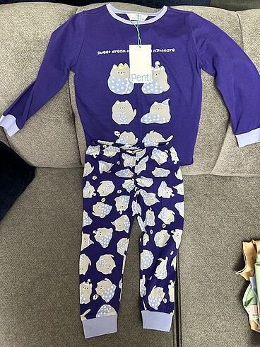 4 Yaş Beden Penti erkek çocuk pijama takımı