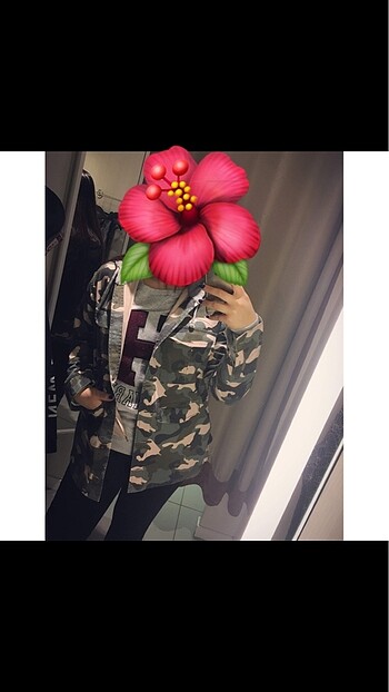 H&M asker desenli çeketi