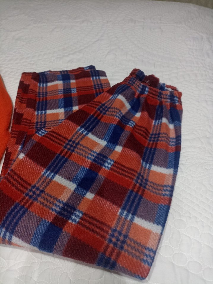 Kırmızı Baskılı Örgü Kedi Desenli Takım - Görsel 4