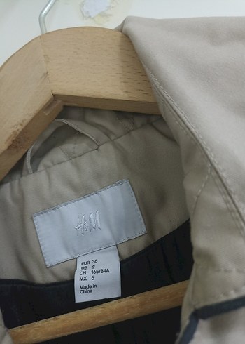 Bej Midi Düğmeli Kadın Trençkot - Görsel 3