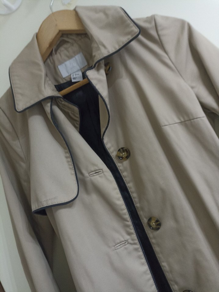 Bej Midi Düğmeli Kadın Trençkot - Görsel 2