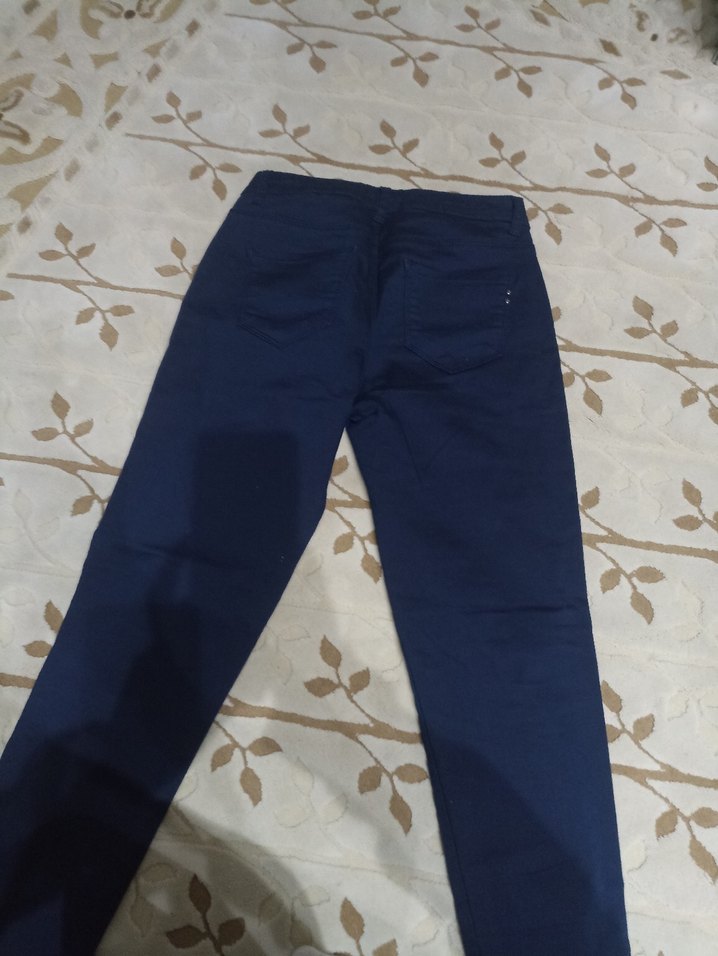 Lacivert Kadın Kumaş Pantolon - Görsel 3