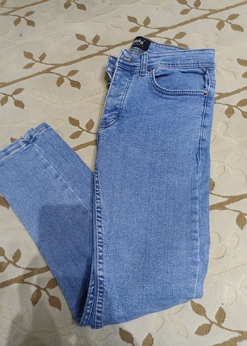 Mavi Midi Boy Kadın Denim Pantolon - Görsel 5