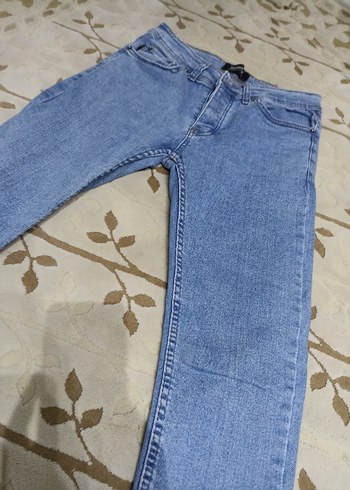 Mavi Midi Boy Kadın Denim Pantolon - Görsel 2