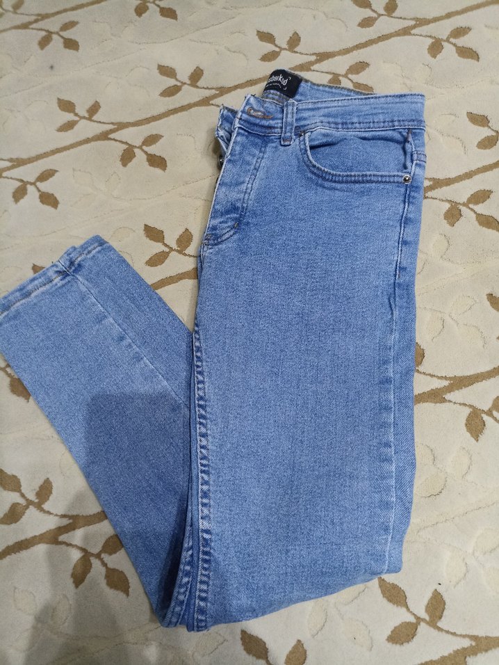Mavi Midi Boy Kadın Denim Pantolon - Görsel 5