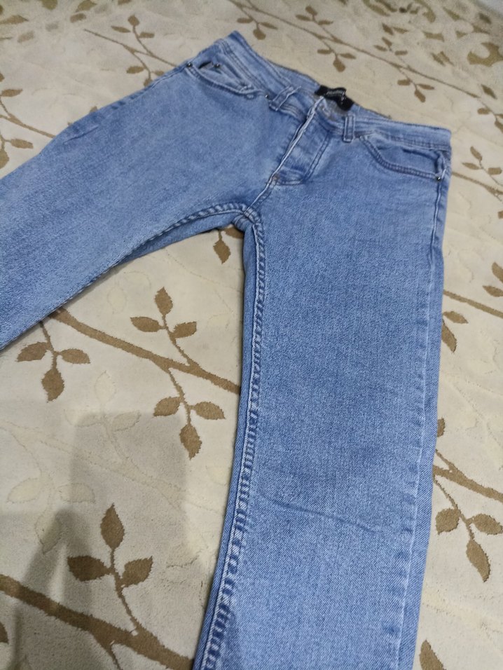 Mavi Midi Boy Kadın Denim Pantolon - Görsel 2