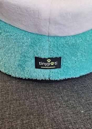 Turkuaz Peluş Kedi Yuva Yatak - Görsel 6