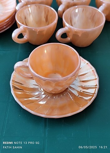 Vintage Meşhur Sarı Fincan Sıfır (1 adet set) 