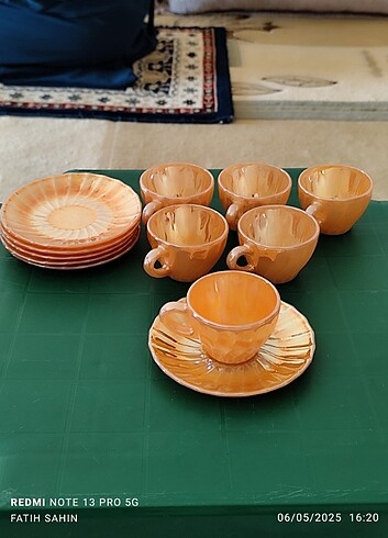 Vintage Meşhur Sarı Kahve Fincanı