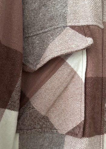 Uzun Kollu Düğmeli Kahverengi Gömlek - Görsel 3