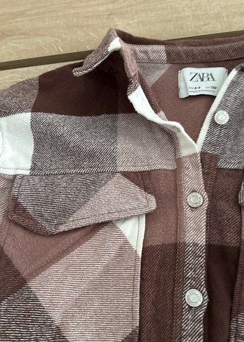 Uzun Kollu Düğmeli Kahverengi Gömlek - Görsel 9