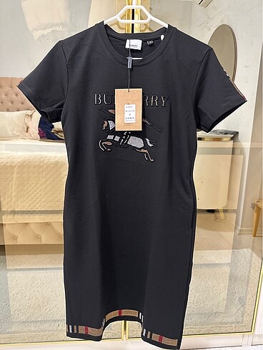 Burberry kisa elbise s m l xl beden