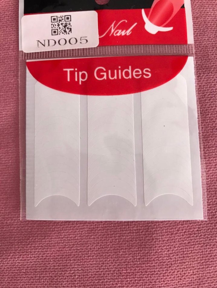 French Beyaz Tırnak Ucu Şablonları - Görsel 2