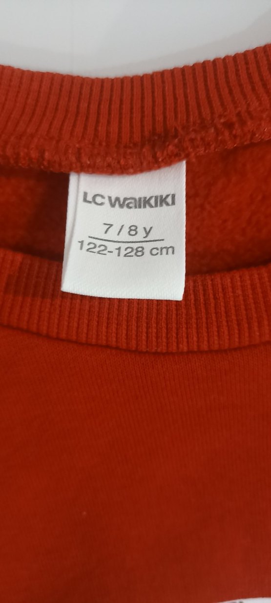 Kırmızı Baskılı Sweatshirt - Görsel 2