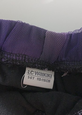 Mor Pilili Bağlama Desenli Kız Eteği - Görsel 2