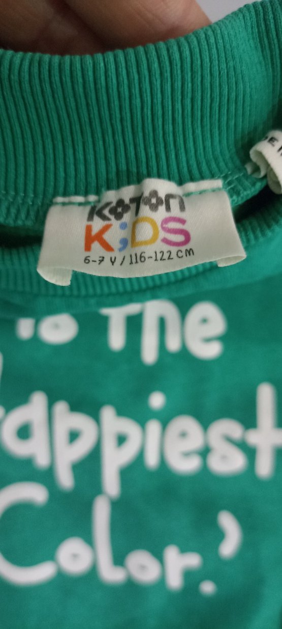 Çocuk Yeşil Baskılı Sweatshirt - Görsel 2