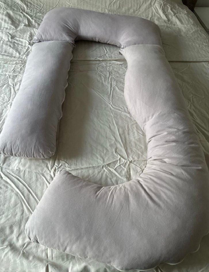 Gri Emzirme ve Hamilelik Yastığı - Görsel 2