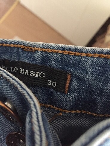 s Beden mavi Renk Dar Paça Pantalon
