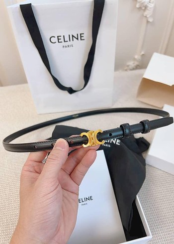 Beden Celine Siyah Deri Kadın Kemer