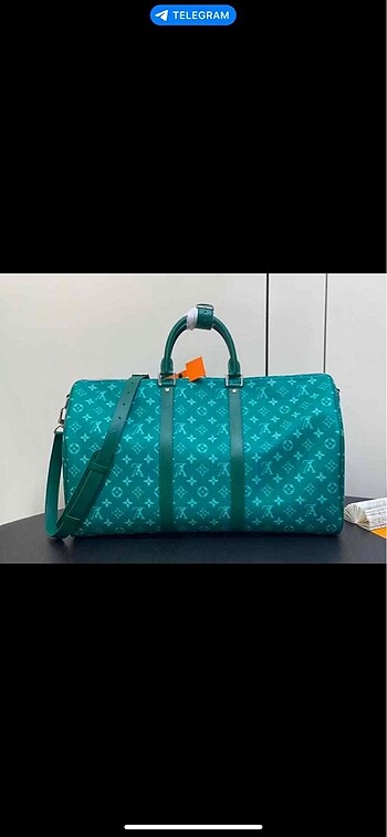  Beden mavi Renk Louis vuitton keepall bandouliere seyahat çantası