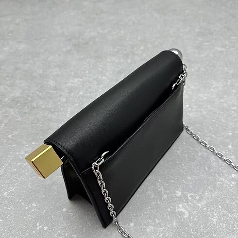 Beden siyah Renk Jacquemus small rond carre clutch