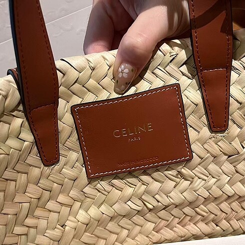 Beden camel Renk Celine hasır çanta