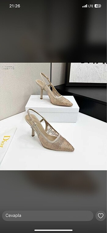 Dior topuklu ayakkabı