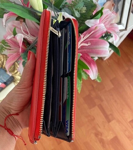 Beden kırmızı Renk Tonmy Hilfiger Cüzdan