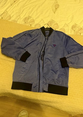 Parlak Mavi Fermuarlı Erkek Ceket - Görsel 3