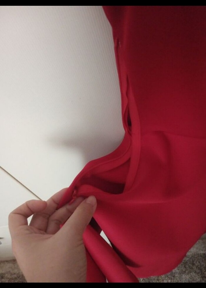 kayık yaka elbise - Görsel 4