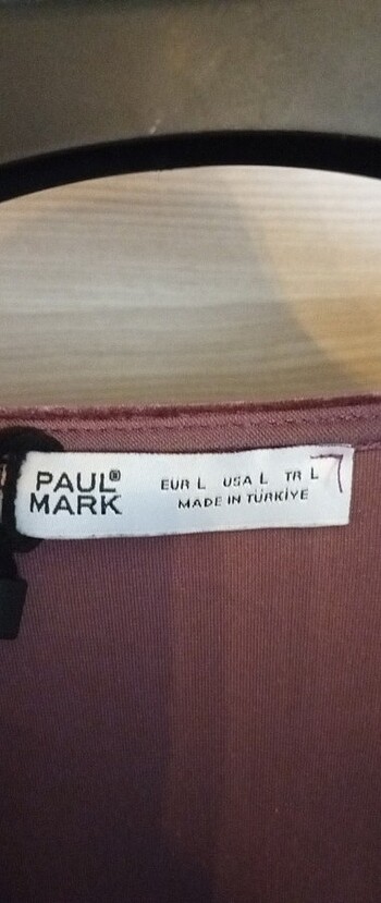 Paulmark Şık Mürdüm Bordo Bluz