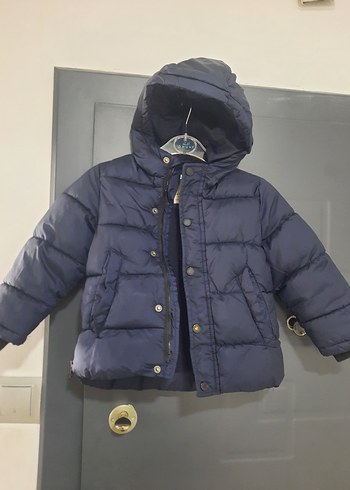 Zara Erkek Çocuk Mavi Kapüşonlu Mont