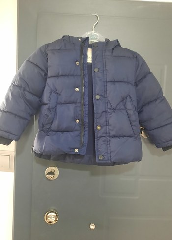 Zara Zara Erkek Çocuk Mavi Kapüşonlu Mont