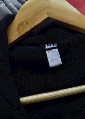 Kız Çocuk Siyah Örgü hırka - Görsel 6