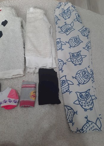 11-12 Yaş Beden gri Renk Gri ve Desenli Çocuk Uyku Kıyafetleri