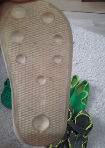 Kız Çocuk Yeşil Kaydırmaz Terlik - Görsel 2