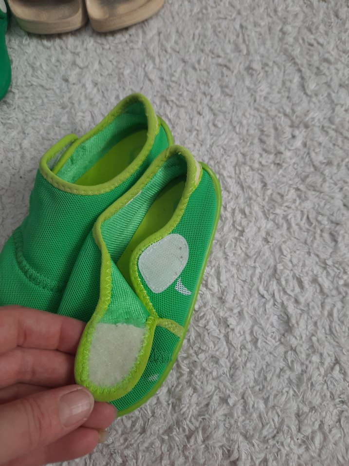 Yeşil Erkek Çocuk Terliği Velcro - Görsel 3