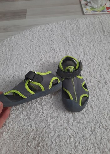 Gri Erkek Çocuk Cırt Cırtlı Terlik - Görsel 2