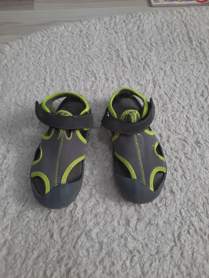 Gri Erkek Çocuk Cırt Cırtlı Terlik - Görsel 5