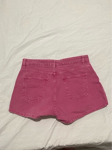 42 Beden Pembe Denim Şort