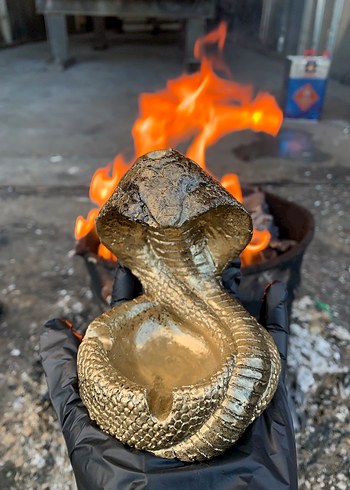 Renkli Kobra Figürlü tütsüküllük modelimiz - Görsel 2