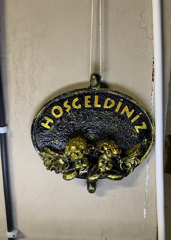 Hoşgeldiniz Yazılı Melek Figürlü Dekoratif kapı süsü - Görsel 4