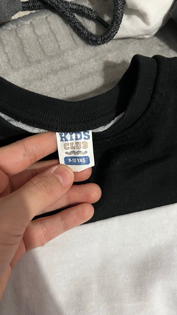 Beşiktaş Baskılı Gri Siyah Sweatshirt 9 yaş - Görsel 3