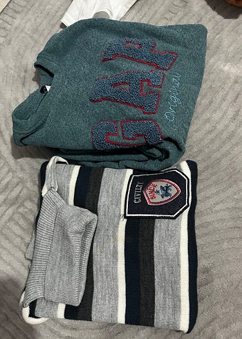 Gri Nakışlı Erkek Çocuk Triko Kazak ikili fiyat - Görsel 7