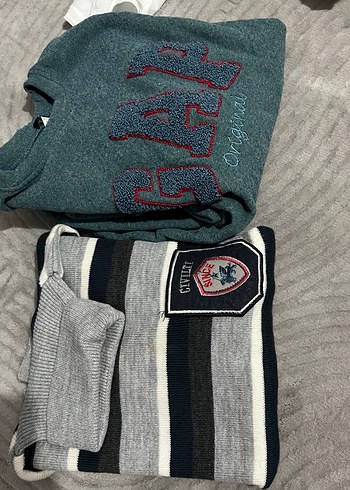 Gri Nakışlı Erkek Çocuk Triko Kazak ikili fiyat - Görsel 6