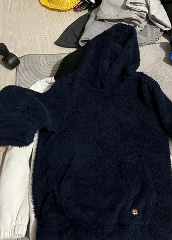 GAP Kapüşonlu Gri Erkek Sweatshirt sıfırdn farksz bir kez giyldi - Görsel 7